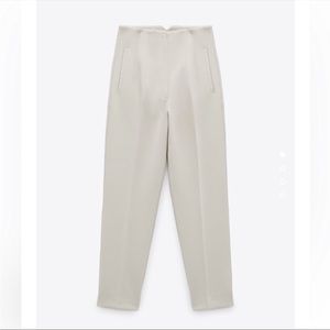 zara high waisted pant